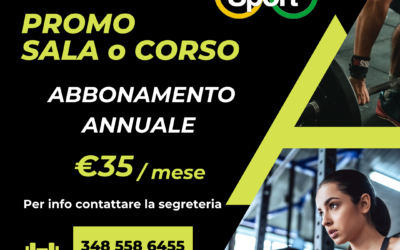 PROMO SALA O CORSO – ABBONAMENTO ANNUALE 35€ / MESE